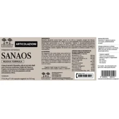 Salugea Sanaos Nuova Formula Integratore Articolazioni Tendini e Legamenti, 60 Capsule Vegetali
