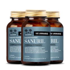 Salugea Sanuril Formula Potenziata Integratore Vie Urinarie, 60 Capsule Vegetali