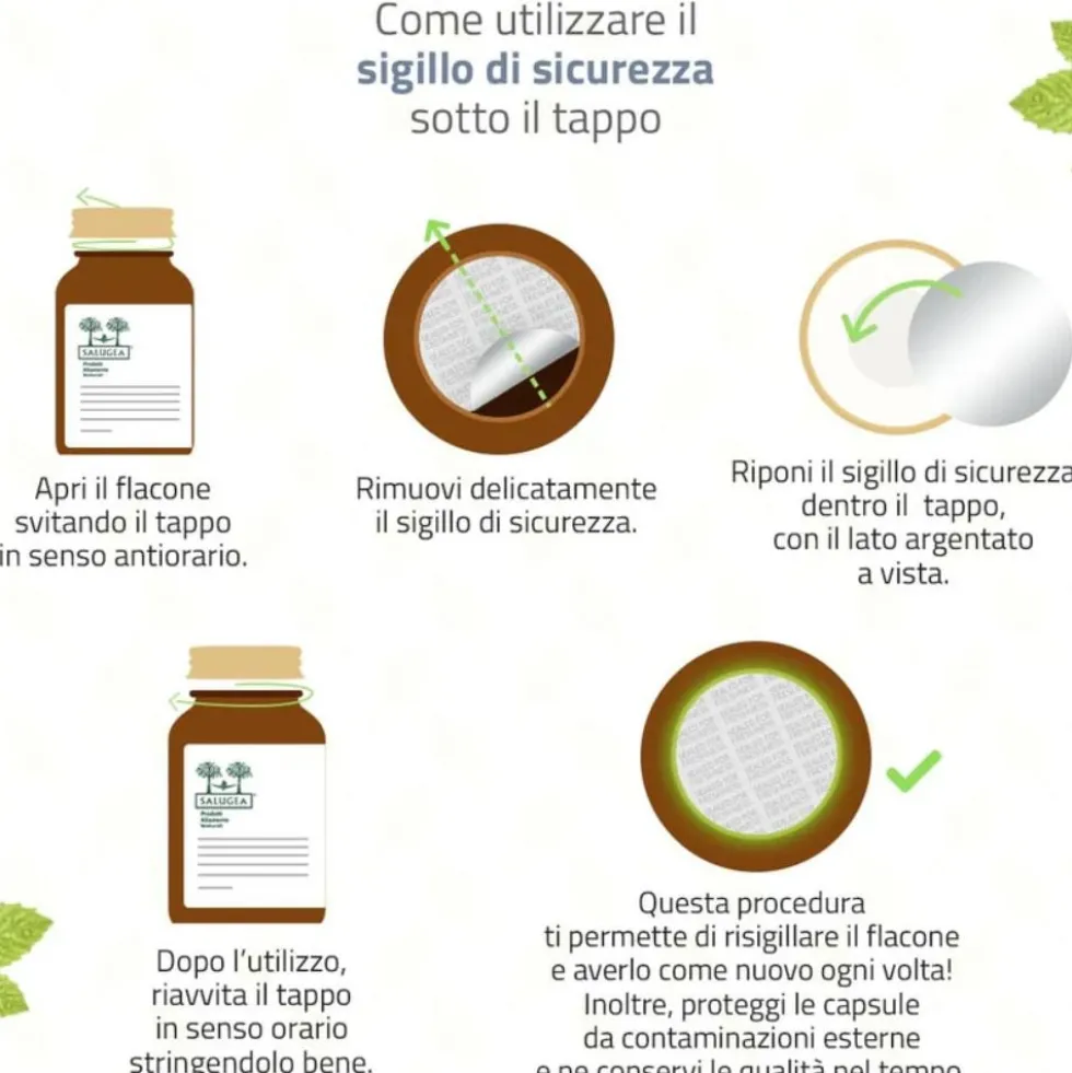 Salugea Sanuril Formula Potenziata Integratore Vie Urinarie, 60 Capsule Vegetali