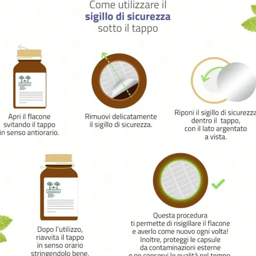 Salugea Serena Notte Integratore per Dormire Bene, 60 Capsule Vegetali
