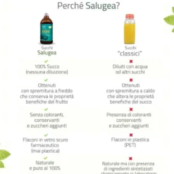 Salugea Succo Noni Bio Integratore Stanchezza Fisica e Mentale, 500ml