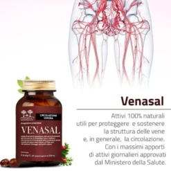 Salugea Venasal Integratore Circolazione Venosa, 60 Capsule Vegetali