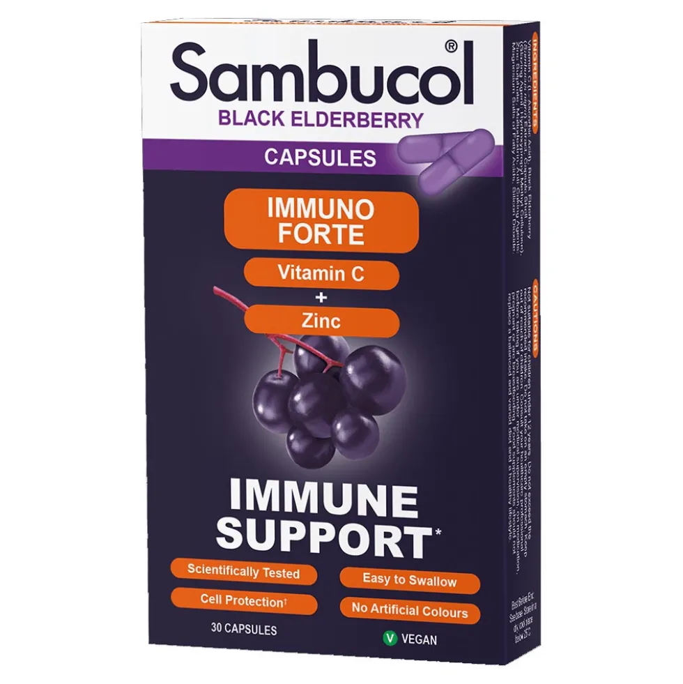 Sambucol Immuno Forte Integratore Alimentare, 30 capsule