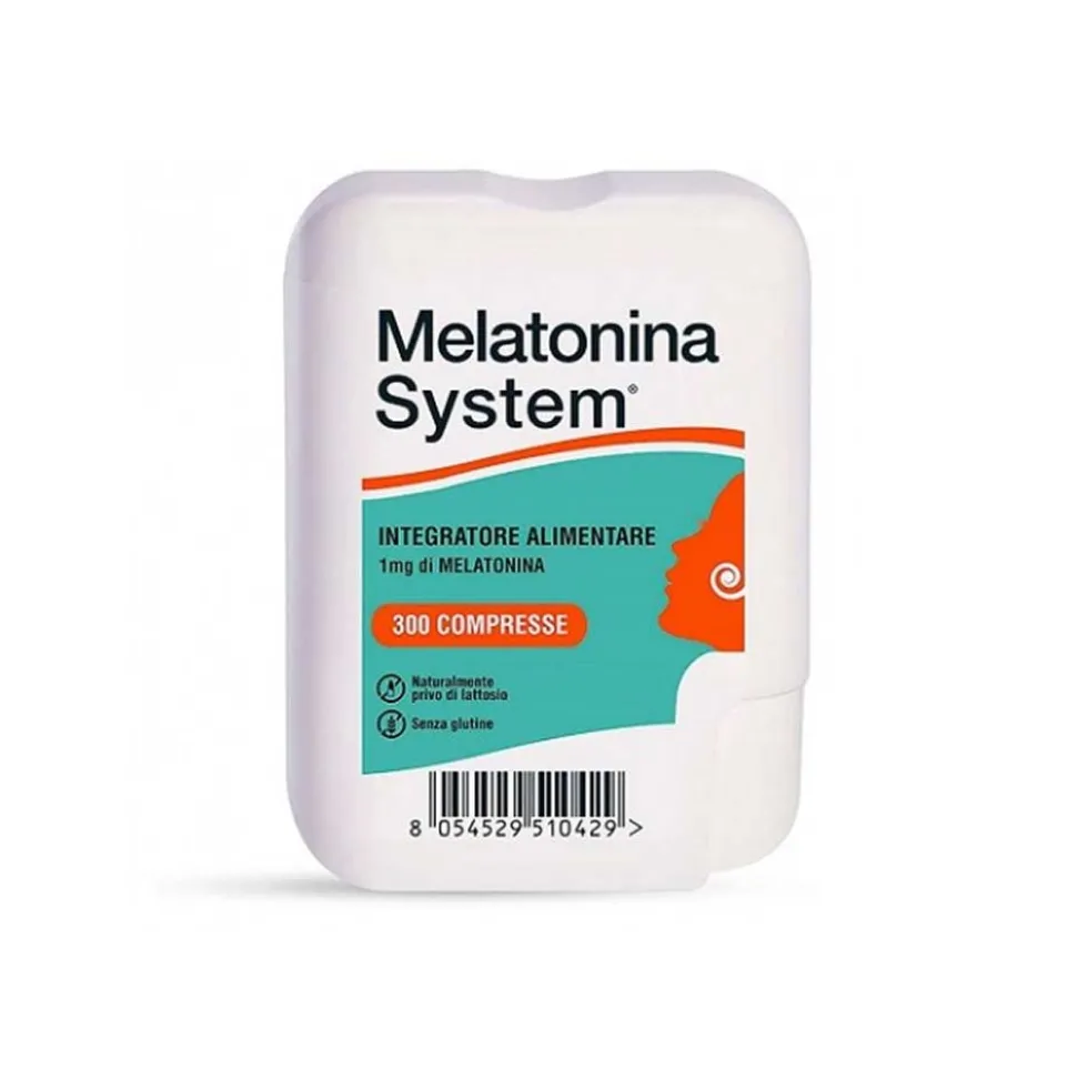 Sanifarma Melatonina System - integratore melatonina per il riposo notturno, 300 compresse