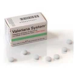Sanifarma Valeriana System Integratore - Rimedio naturale per lo stress e il rilassamento, 30 compresse