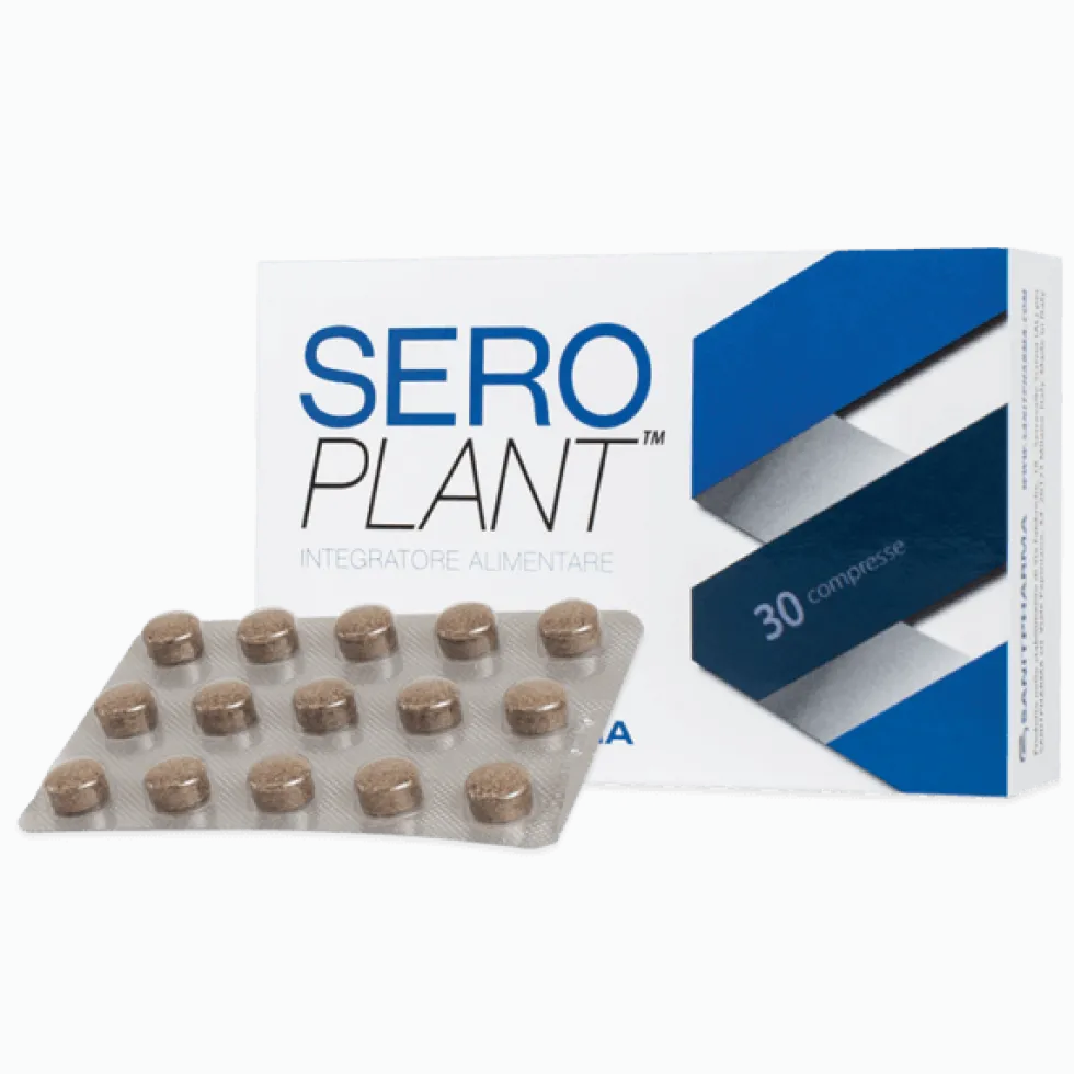 Sanitpharma Seroplant 30 - Integratore per il riposo notturno e il rilassamento, 30 compresse