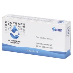 Santen Ocutears Hydro+ 0,4% Soluzione Oftalmica per Occhio Secco, 15 x 0,35ml