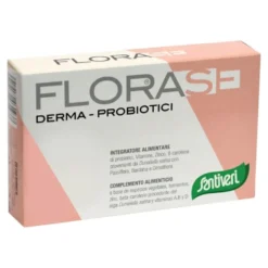 Santiveri Florase Derma - Integratore di probiotici per la pelle, 40 capsule