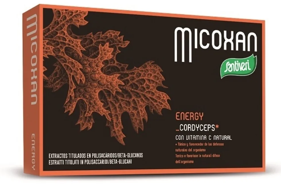Santiveri Micosan Energy - Integratore Santiveri tonificante e ricostituente, 40 capsule, 19 g