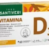 Santiveri Vitamina D3 - Integratore alimentare di vitamina d3 vegana per le ossa, 60 compresse
