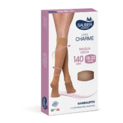 Sauber Charme Gambaletto 140 DEN18-22 mmHg per il microcircolo taglia 2 colore beige