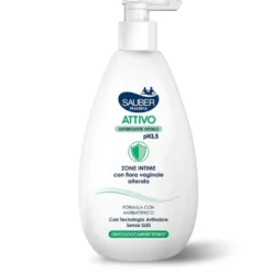 Sauber Detergente Intimo Attivo pH 3,5 - Detergente intimo antibatterico e lenitivo, 500 ml
