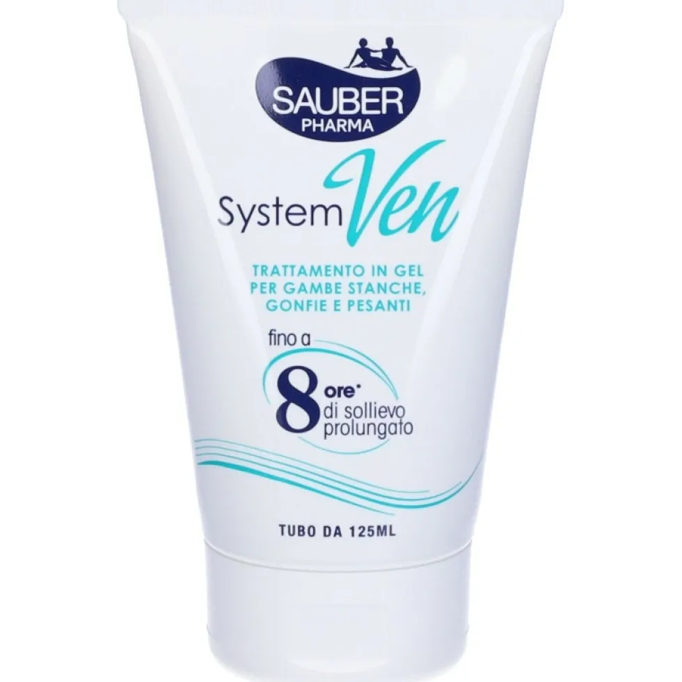 Sauber System Ven - Gel per gambe gonfie con effetto freddo per il microcircolo, 125 ml