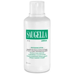 Saugella Attiva Verde - Detergente Intimo a pH 3.5 con Estratto di Timo, 500ml