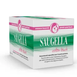 Saugella Cotton Touch - Assorbenti post partum per le perdite abbondanti, 10 pezzi