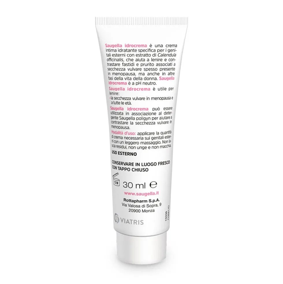 Saugella Poligyn - Idrocrema Crema Intima Specifica pH Neutro con Calendula,30ml