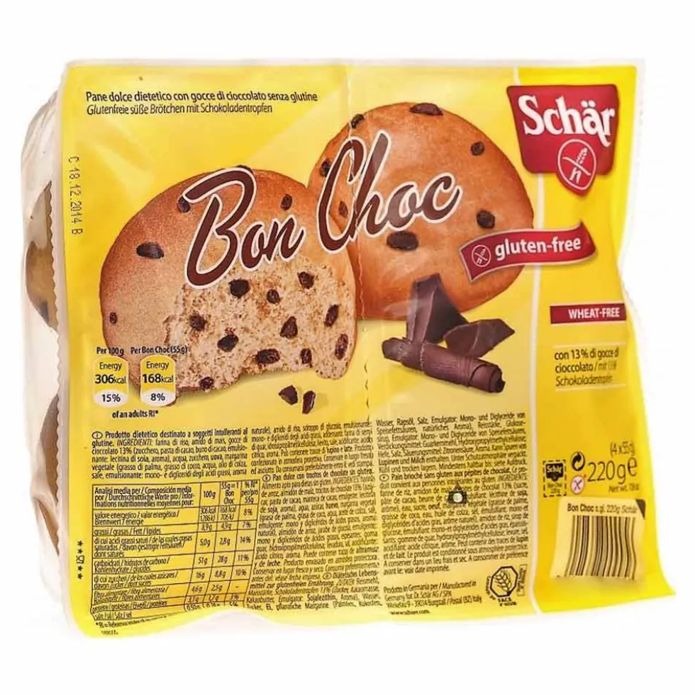 Schar Bon Choc Con Gocce Di Cioccolato, 4 X 55g