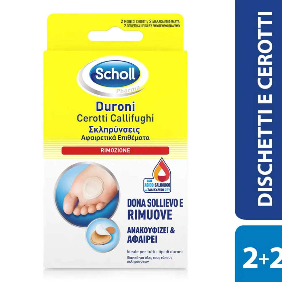 Scholl Cerotti Callifughi per Duroni Rimozione, 2 pezzi