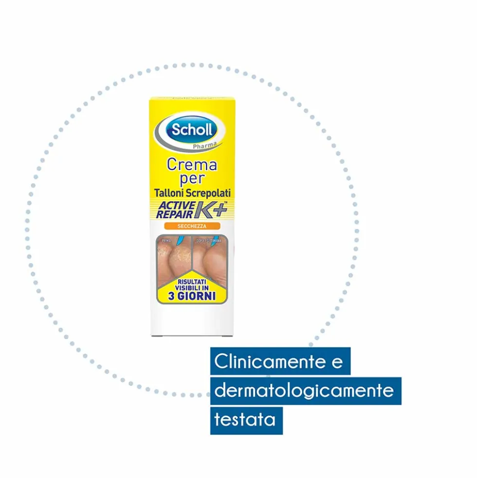 Scholl Crema Talloni Screpolati Active Repair K+, 60ml