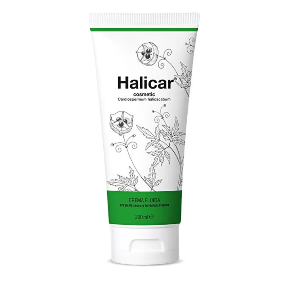Schwabe Pharma Halicar - Crema fluida idratante per la pelle secca e atopica degli adulti, 200 ml