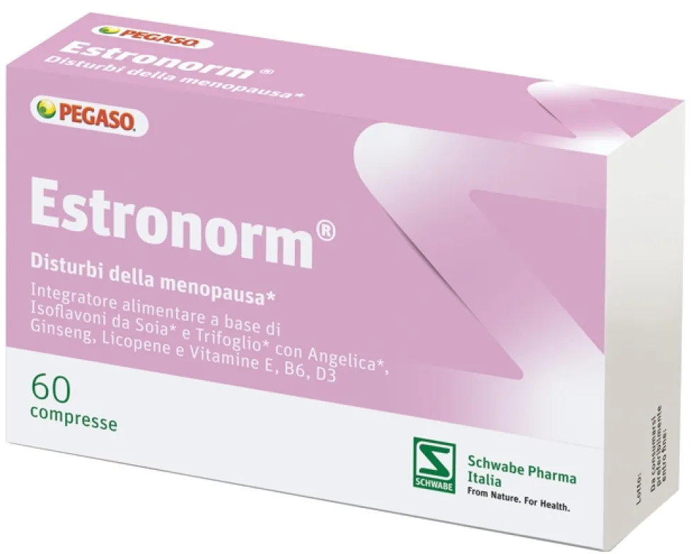Schwabe Pharma Italia Estronorm - Estronorm integratore menopausa per le vampate, 60 compresse