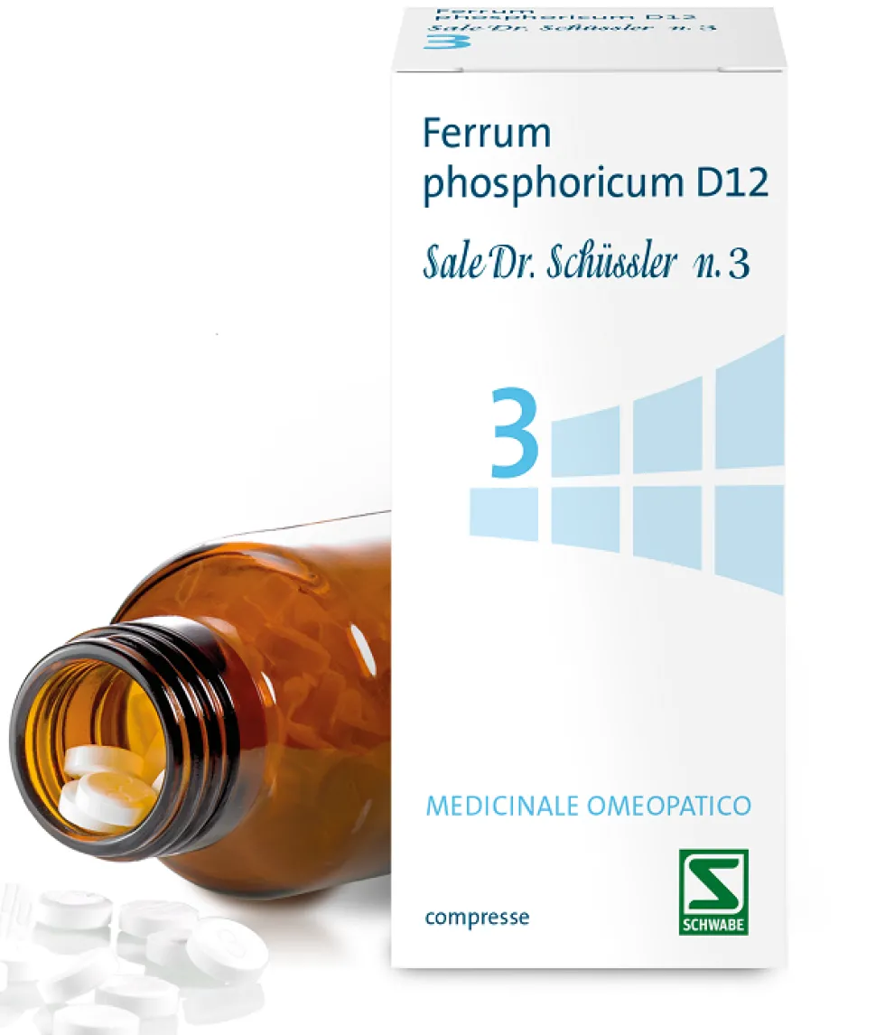 Schwabe Pharma Sali Dr. Schüssler - Ferrum phosphoricum D12 Sale Dr. Schussler N.3 (fosfato di ferro), 200 Compresse