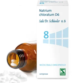 Schwabe Pharma Sali Dr. Schüssler - Natrium chloratum D6 Sale Dr. Schussler N.8 (cloruro di sodio), 200 Compresse