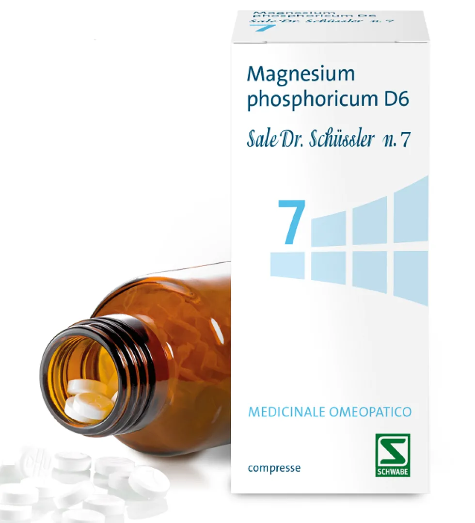 Schwabe Pharma Sali Dr. Schüssler - Magnesium phosphoricum D6 Sale Dr. Schussler N. 7 (fosfato di magnesio), 200 Compresse