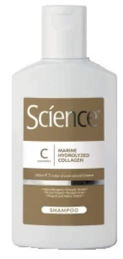 Science Shampoo Trattante al Collagene Marino Idrolizzato, 200ml