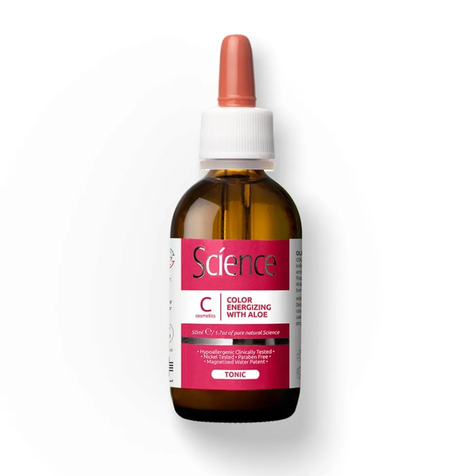 Science Tonico energizzante colore all'aloe - Trattamento protettivo per capelli colorati, 50 ml