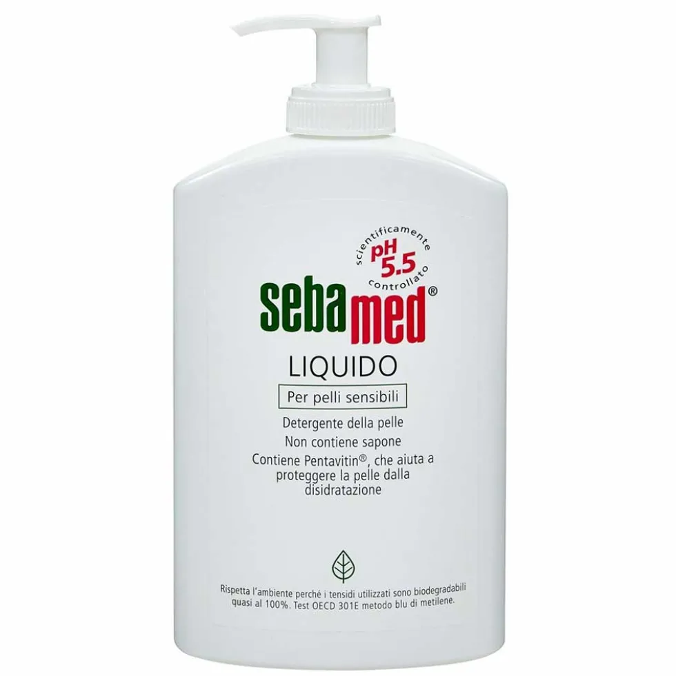 Sebamed Liquido - Detergente delicato per il viso e il corpo delle pelli sensibili, 1000 ml