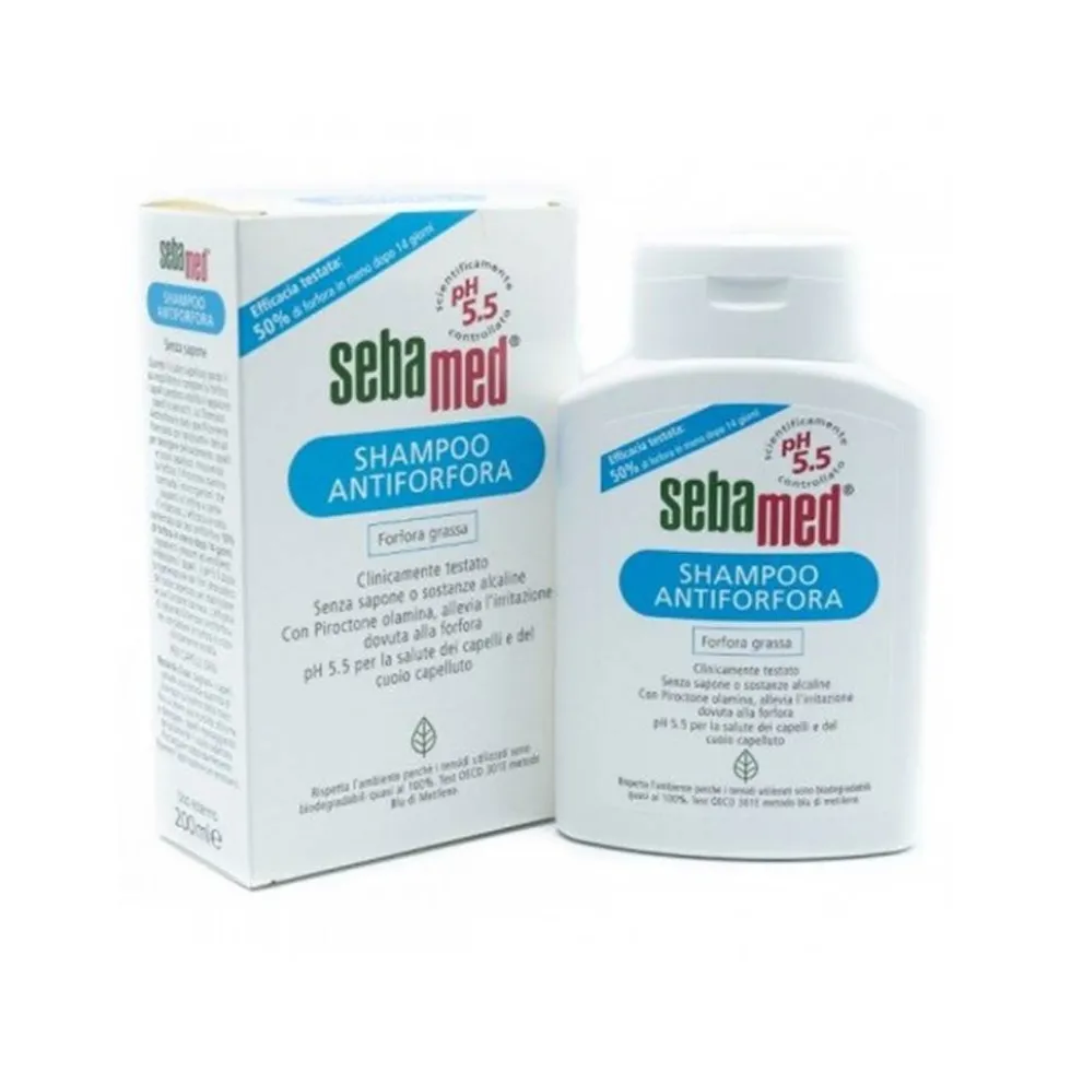 Sebapharma Sebamed Shampoo Dermatologico Antiforfora Forfora Grassa, 200ml