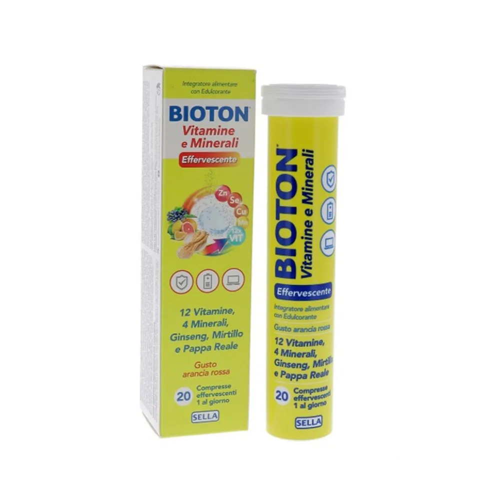 Sella Bioton - Vitamine E Minerali Integratore Alimentare, 20 Compresse