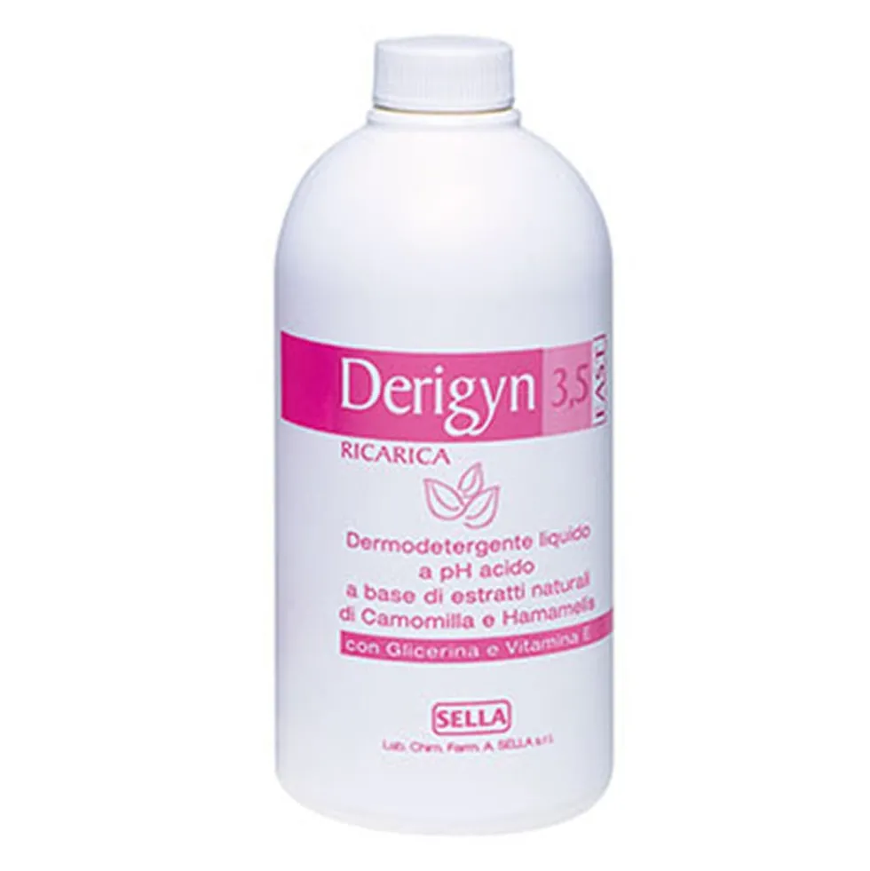 Sella Derigyn Detergente Fast Intimo pH 3.5 Flacone Ricarica, 500ml