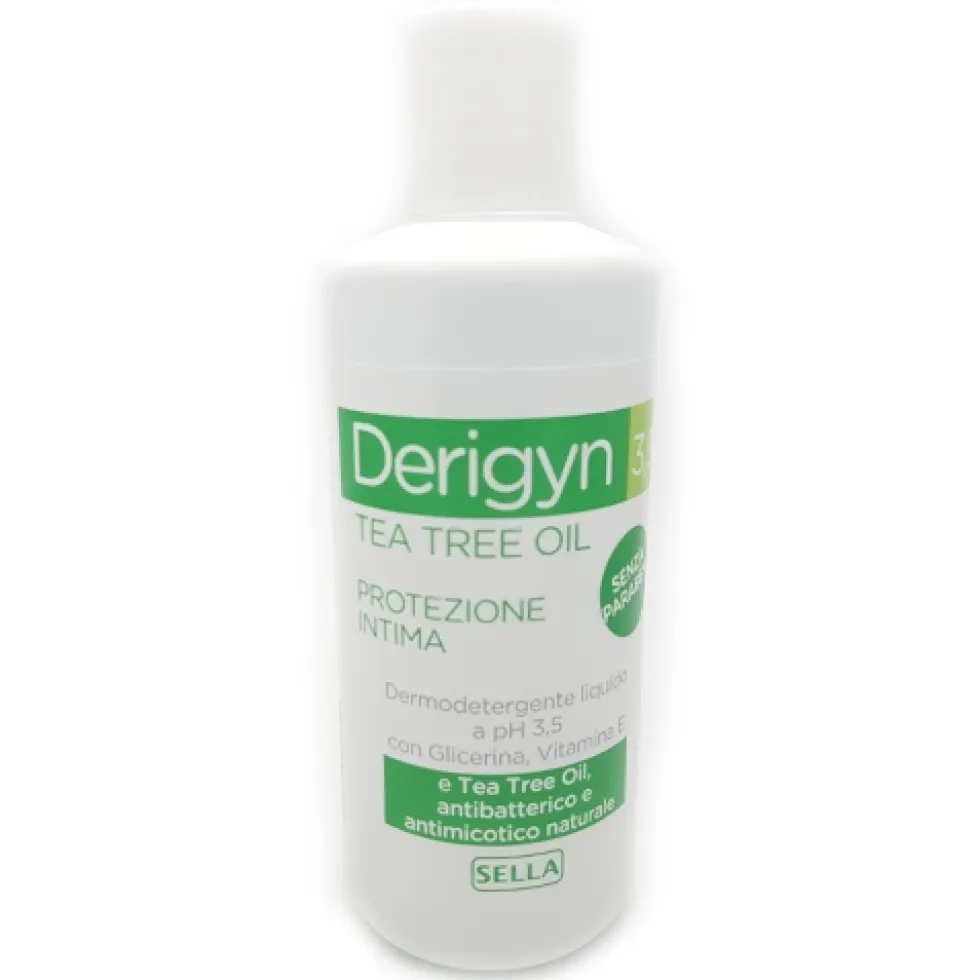 Sella Derigyn Tea Tree Oil 3,5 - Detergente intimo per la protezione antibatterica, 300 ml