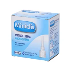Sella Miniclis Microclisma Adulti Dispositivo Medico Evacuazione Feci, 6 microclismi