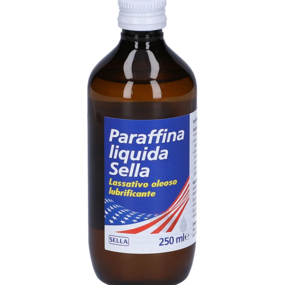 Sella paraffina liquida - Lassativo oleoso lubrificante per stitichezza occasionale, 250 ml