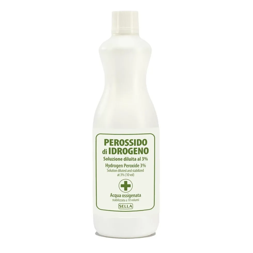 Sella Perossido Idrogeno 3% Acqua Ossigenata 10 Volumi, 1000ml