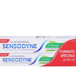 Sensodyne Fresh Mint - Dentifricio per i denti sensibili e l'alito fresco, 2 x 75 ml