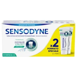 Sensodyne Repair & Protect Extra Fresh - Dentifricio per denti sensibili, 2 x 75 ml