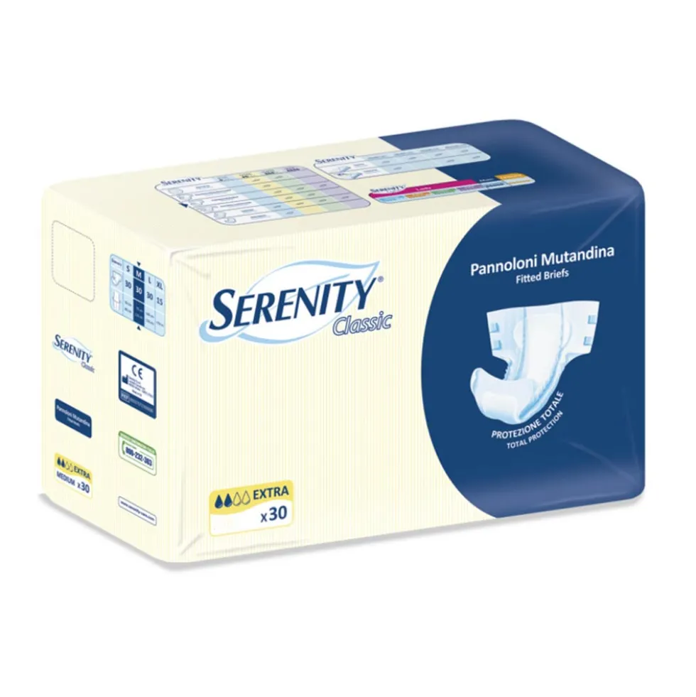 Serenity Classic - Pannolone a Mutandina Extra Taglia S, 30 pannoloni