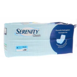 Serenity Classic Rettangolare - Pannolini con barriera per l'incontinenza, 30 pezzi