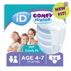 Serenity iD Comfy Junior Pants - Mutandine assorbenti per le perdite urinarie dei bambini, 14 pezzi