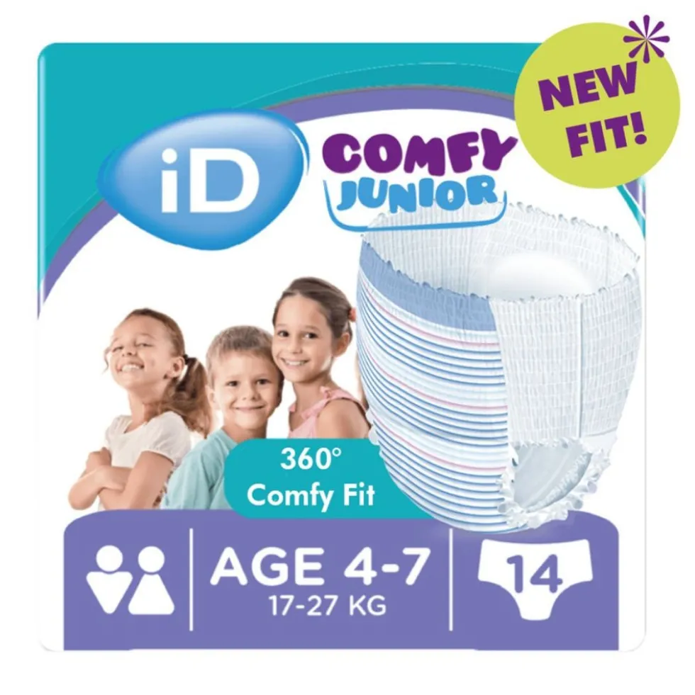 Serenity iD Comfy Junior Pants - Mutandine assorbenti per le perdite urinarie dei bambini, 14 pezzi