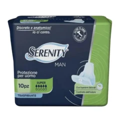 Serenity Light Men Super protezione maschile per le perdite di urina, 10 assorbenti