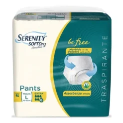 Serenity Pants Be Free Extra L - Pantaloni Serenity sd sensitive per l'incontinenza, 12 pezzi