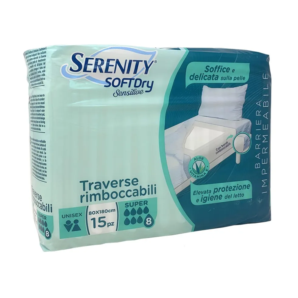 Serenity Soft Dry - Sensitive Traversa Rimboccabile Super 80x180cm, 15traverse