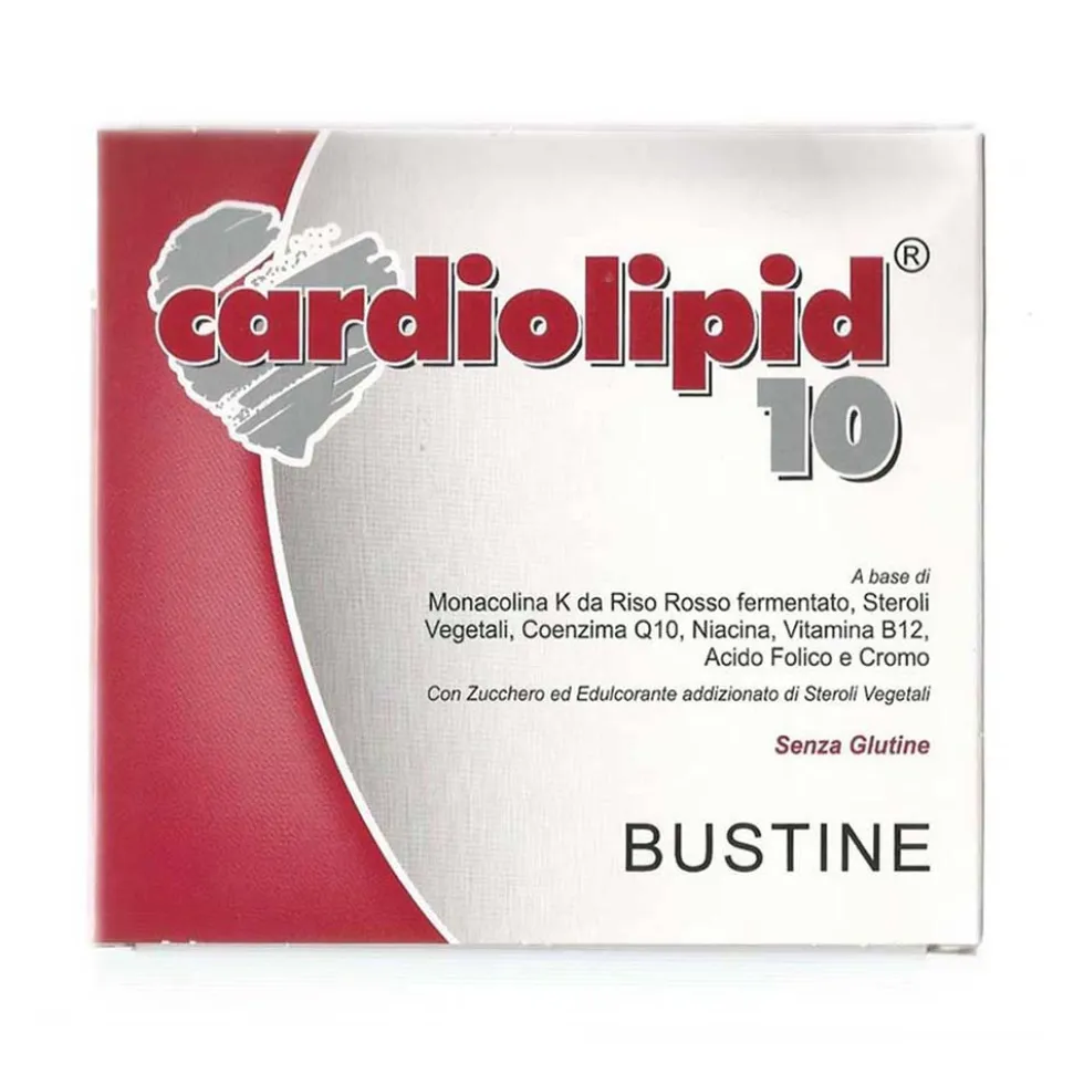 Shedir Pharma Cardiolipid 10 - Integratore alimentare per il colesterolo alto, 20 bustine da 4 g