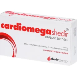 Shedir Pharma Cardiomega - Integratore omega 3 e vitamina E per il cuore, 30 capsule molli