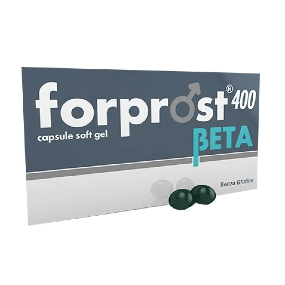 Shedir Pharma Forprost 400 Beta - Integratore per la funzionalità prostatica, 15 soft gel